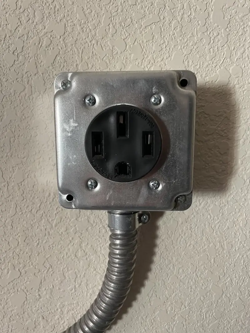NEMA 14-50 outlet installed for Smart Home Electrical in West Odessa